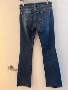 7 For All Mankind Original Women's Dark Blue Bootcut Jeans Size 24